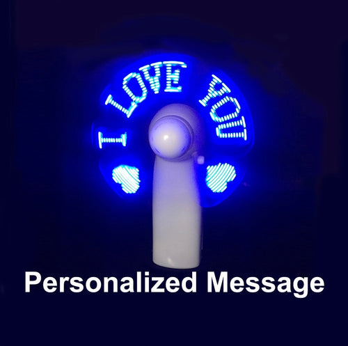 Personalized Message LED Hand Fan: Cooling Comfort with a Personal Touch