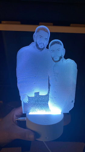 Customizable Engraved Momento/ Engraved Picture Lamp