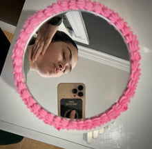 Load image into Gallery viewer, Selfie Cake Mirror Cake Topper Round Acrylic Mirror