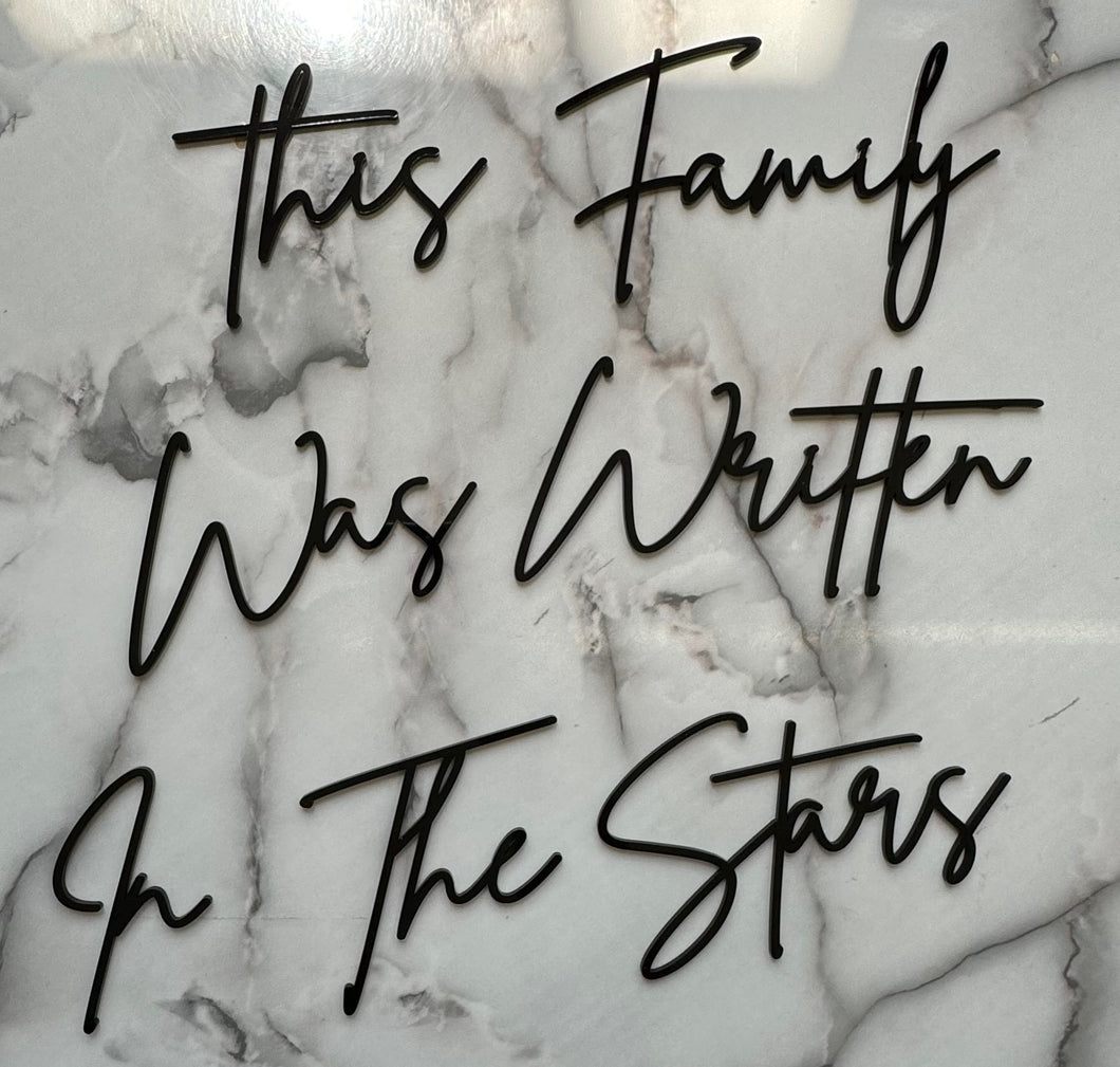 This Family Was Written in The Stars