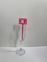Load image into Gallery viewer, Personalized Papel Picado (Mexican Garland) Initial Flag Stirrer