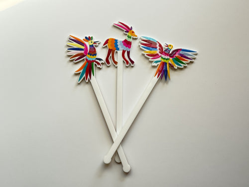 Custom UV Printed Alebrijes Stirrers