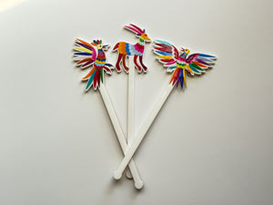 Custom UV Printed Alebrijes Stirrers