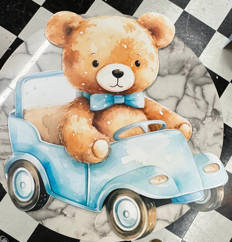 Driving Teddy Bear on Foam