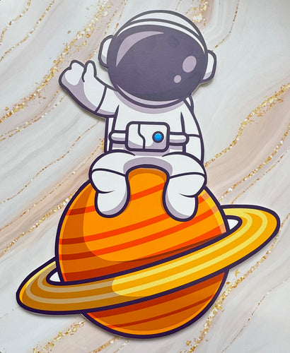 Astronaut on a Planet vinyl on foam