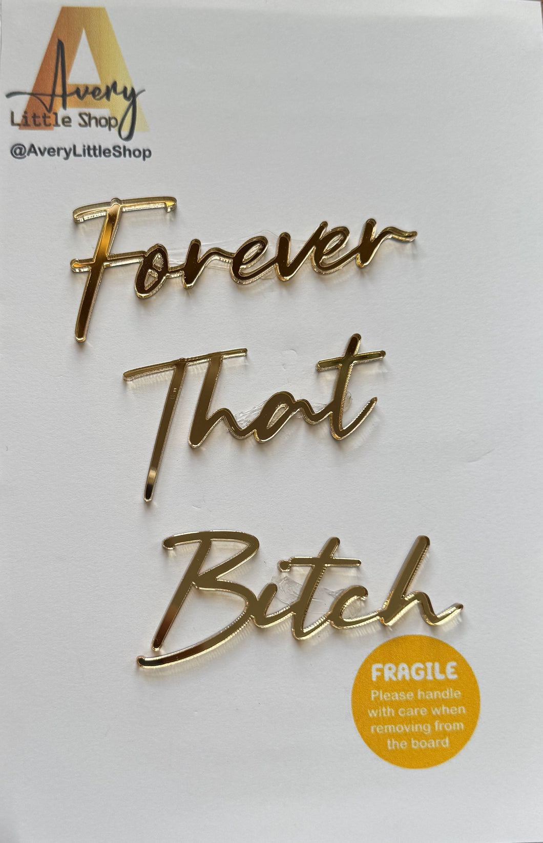 Forever That B*tch || Happy Birthday Cake Charm ||
