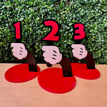 Load image into Gallery viewer, Cartoon Hand Table Numbers