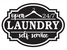 Load image into Gallery viewer, Self-Service Laundry Room Home Decor Double-Layer Acrylic over PVC Sign