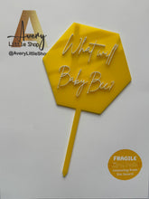 Load image into Gallery viewer, "What Will Baby Bee?" Cake topper