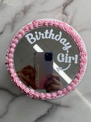 Birthday Girl Selfie Mirror Cake Topper