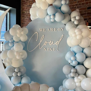 We Are On Cloud Nine Multi-Piece Backdrop sign