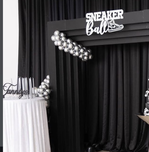Sneaker Ball PVC Backdrop Sign