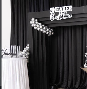Sneaker Ball PVC Backdrop Sign
