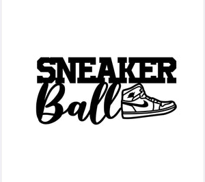 Sneaker Ball PVC Backdrop Sign