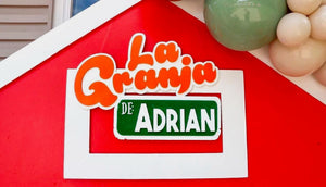 La Granja De Avery (Avery's Farm) Personalized Double-Layer Back Drop sign