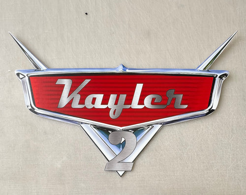 Customizable Name Car Logo Foam Sign