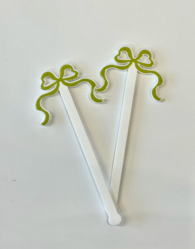 UV Printed Ribbon Acrylic Stirrers