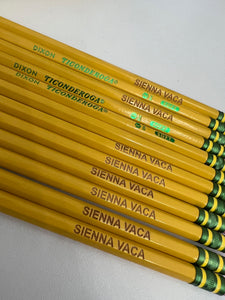 Custom Engraved Ticonderoga #2 Pencils