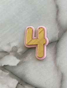Double Layer Number Cake Charm