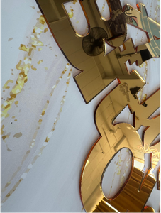 A Tini Bit Older Acrylic Backdrop Sign
