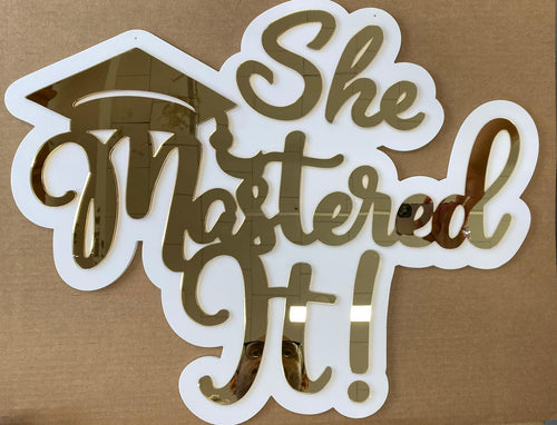 She Mastered It!