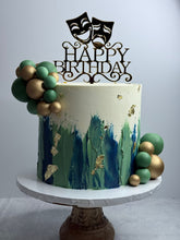 Load image into Gallery viewer, Gemini Crying Laughing Theater Mask Cake Topper