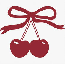 Load image into Gallery viewer, Vintage Cherries with Bow Vinyl on Foam