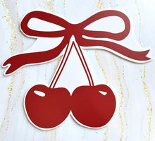 Load image into Gallery viewer, Vintage Cherries with Bow Vinyl on Foam