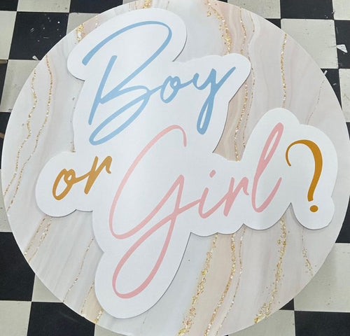 He or She? Vinyl on Foam