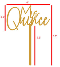 Load image into Gallery viewer, Mis Quince Ver 2 Acrylic Cake Topper