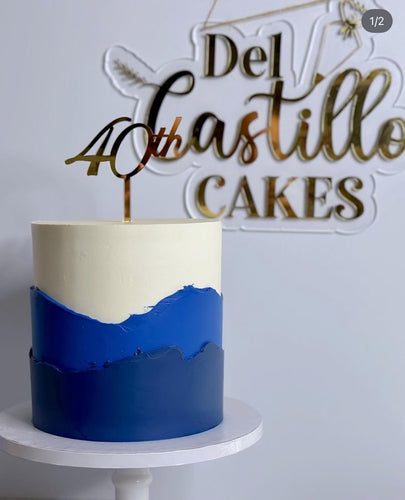 40th Cake Topper Version 2