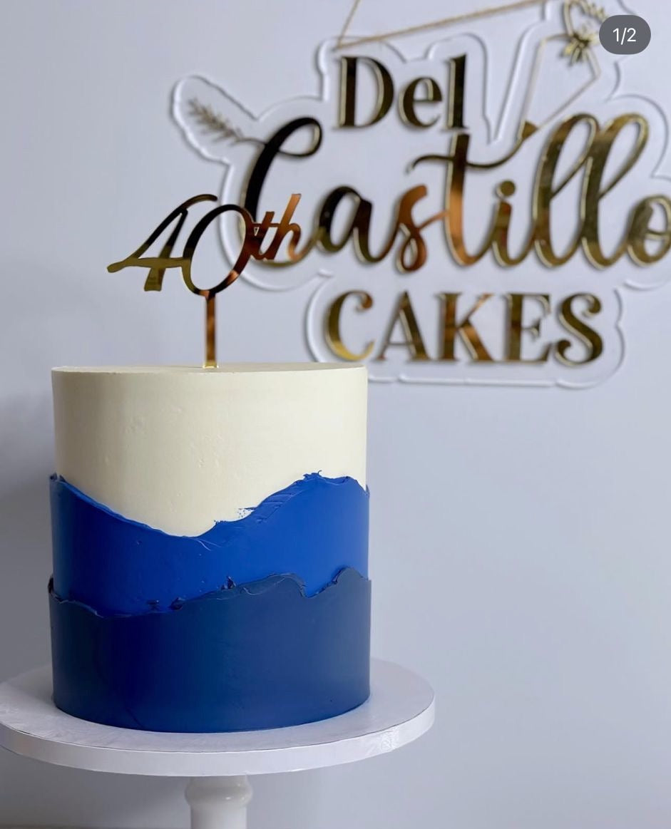 40th Cake Topper Version 2