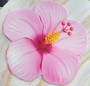 Tropical Flower (Hibiscus) Vinyl on Foam || Photo Prop & Backdrop || Backdrop Sign || Balloon Arch Decor