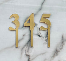 Load image into Gallery viewer, Number Cake Toppers