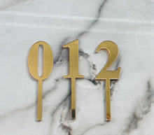Load image into Gallery viewer, Number Cake Toppers